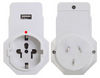 PTA929USB Single USB outlet with mains socket for USA, Europe & ASIA.